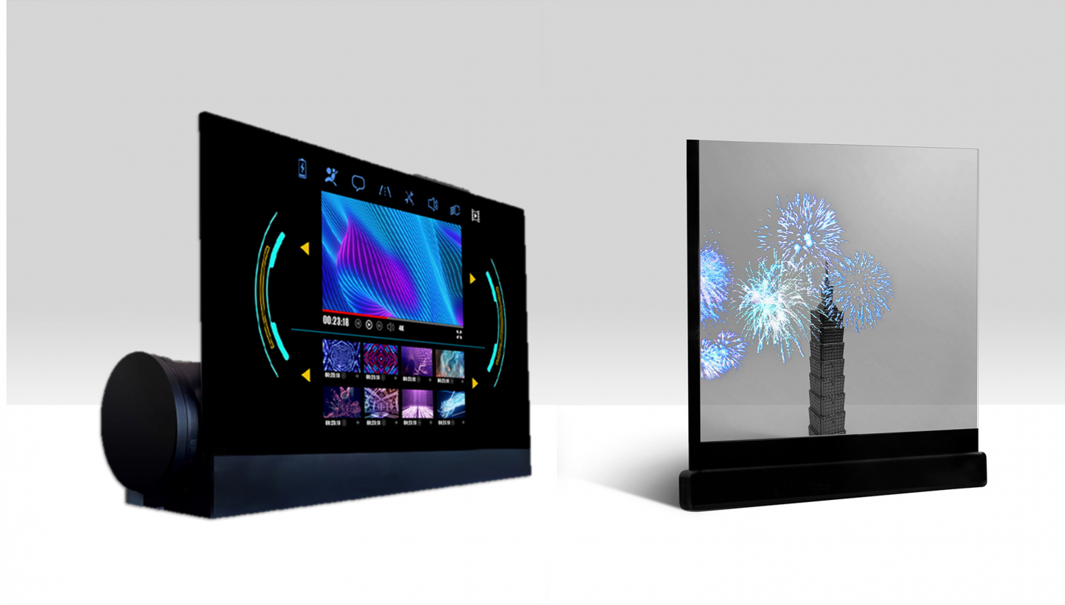 可卷式、折迭性、高透明